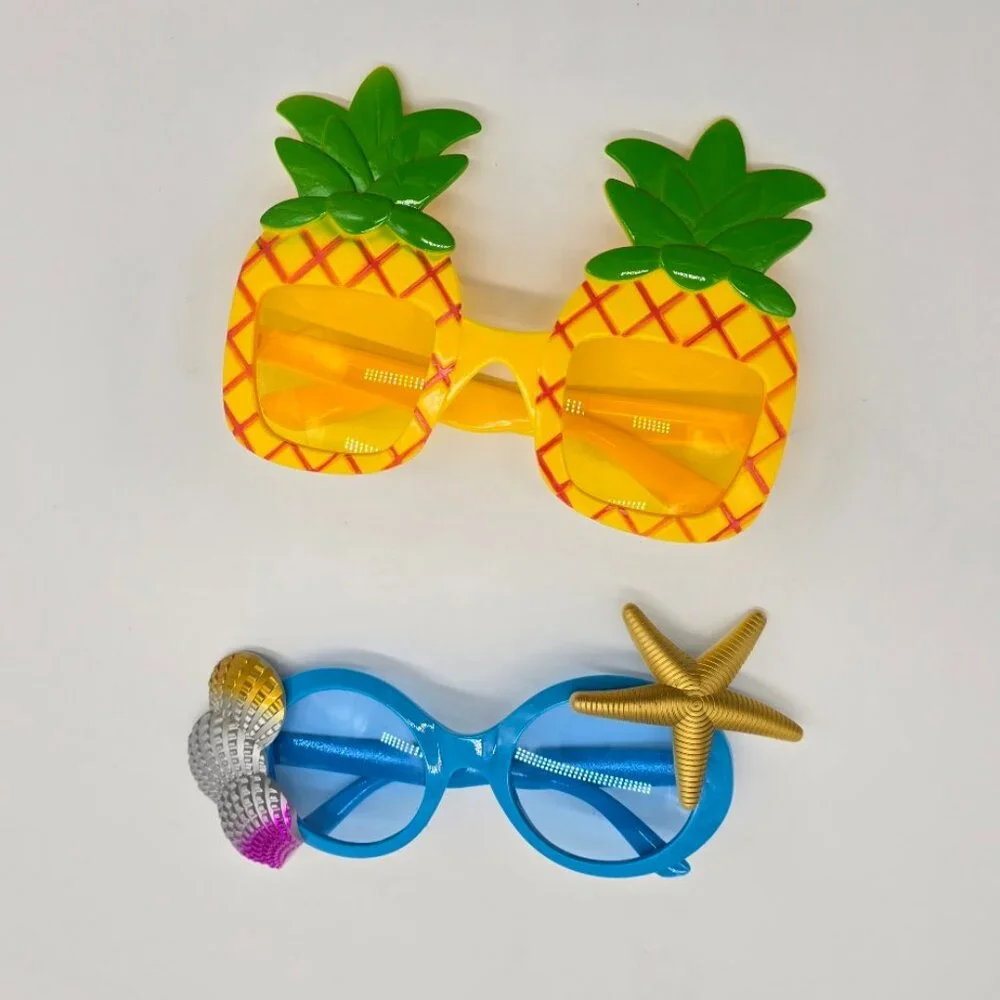 Kids Novelty Sunglasses Set Pineapple Starfish